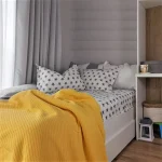 Pachet cearsaf de pat 220x240 cm + 2 fete de perna 50x70 cm Best Cotton Deco 42 - Ranforce color, 100% bumbac - imagine 2