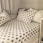 Pachet cearsaf de pat 220x240 cm + 2 fete de perna 50x70 cm Best Cotton Deco 42 - Ranforce color, 100% bumbac - imagine 3