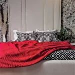 Pachet cearsaf de pat 220x240 cm + 2 fete de perna 50x70 cm Best Cotton Deco 49 - Ranforce color, 100% bumbac - imagine 6