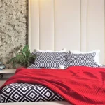 Pachet cearsaf de pat 220x240 cm + 2 fete de perna 50x70 cm Best Cotton Deco 49 - Ranforce color, 100% bumbac - imagine 3