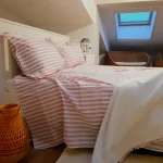 Pachet cearceaf de pat 220x240 cm + 2 fete de perna 50x70 cm Best Cotton Deco 59 - Ranforce color, 100% bumbac