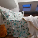 Pachet cearsaf de pat 220x240 cm + 2 fete de perna 50x70 cm Best Cotton Deco 61 - Ranforce color, 100% bumbac - imagine 4