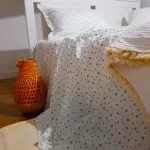 Pachet cearsaf de pat 220x240 cm + 2 fete de perna 50x70 cm Best Cotton Deco 60 - Ranforce color, 100% bumbac