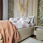 Pachet cearsaf de pat 220x240 cm + 2 fete de perna 50x70 cm Best Cotton Deco 48 - Ranforce color, 100% bumbac - imagine 2