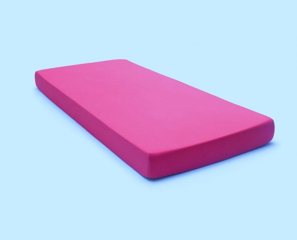 engros-set pentru pat kotonia home husa de pat cu elastic tricot bumbac cu fete de perna fuxia7