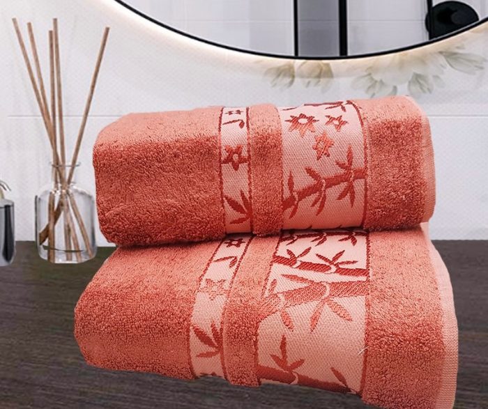Set 2 prosoape baie Best Cotton - Bambus ceramic, 100% bambus, 50x90 cm si 70x140 cm - imagine 2