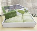 Set 2 prosoape baie Best Cotton - Bambus olive, 100% bambus, 50x90 cm si 70x140 cm