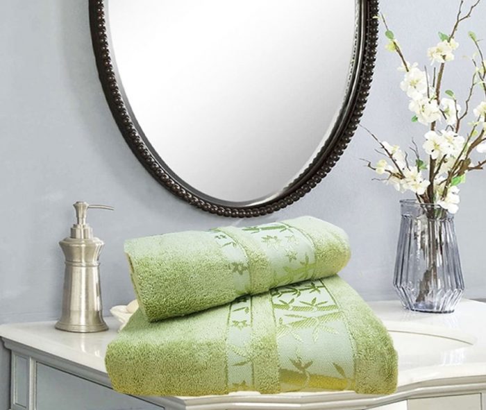 Set 2 prosoape baie Best Cotton - Bambus ivoire, 100% bambus, 50x90 cm si 70x140 cm - imagine 3