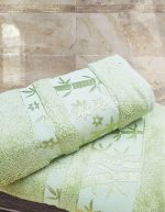 Set 2 prosoape baie Best Cotton - Bambus ivoire, 100% bambus, 50x90 cm si 70x140 cm - imagine 2