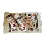 Set 3 prosoape de bucatarie Best Cotton - model ciucuri, 100% Bumbac, 40x60 cm 01