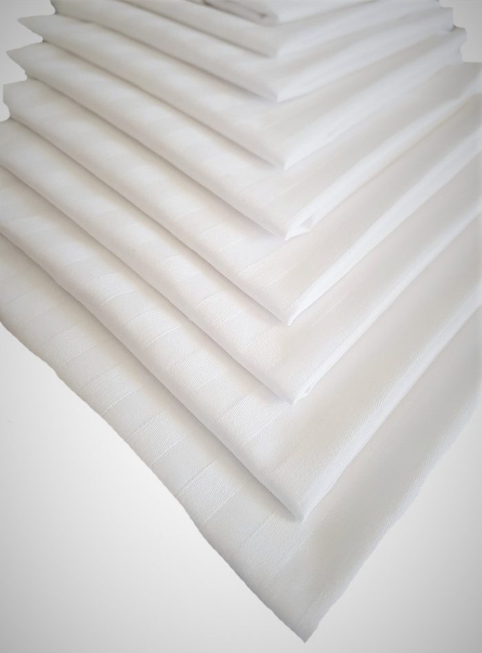 Servetele masa Best Cotton Hotel, 100% bumbac, Damasc Saten, dimensiunea 45x45 cm, 10 buc, latime dungi 0.5 cm - imagine 4