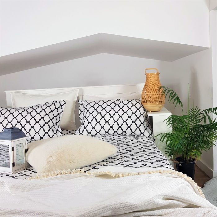 Pachet cearceaf de pat 220x240 cm + 2 fete de perna 50x70 cm Best Cotton Deco 15 - Ranforce color, 100% bumbac - imagine 6