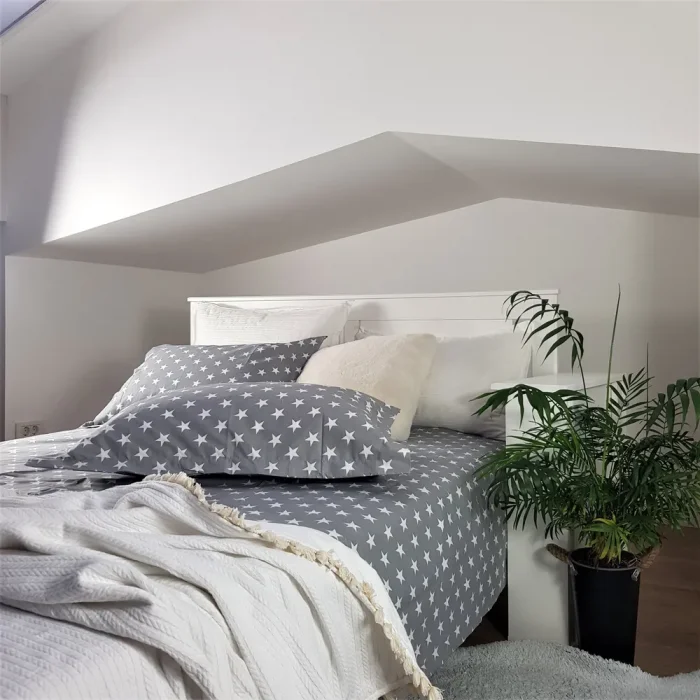 Pachet cearceaf de pat 220x240 cm + 2 fete de perna 50x70 cm Best Cotton Deco 5 - Ranforce color, 100% bumbac - imagine 8