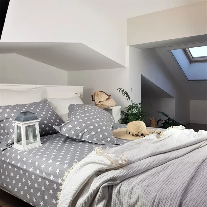 Pachet cearceaf de pat 220x240 cm + 2 fete de perna 50x70 cm Best Cotton Deco 5 - Ranforce color, 100% bumbac - imagine 5