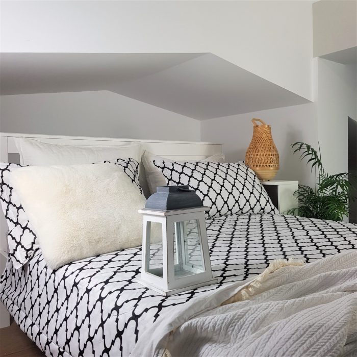 Pachet cearceaf de pat 220x240 cm + 2 fete de perna 50x70 cm Best Cotton Deco 15 - Ranforce color, 100% bumbac - imagine 5