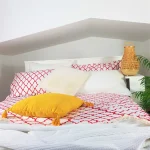 Pachet cearceaf de pat 220x240 cm + 2 fete de perna 50x70 cm Best Cotton Deco 17 - Ranforce color, 100% bumbac - imagine 5