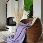 Cuvertura de pat Pique  220x240cm , bumbac 100% - Lila - imagine 3