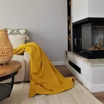 Cuvertura de pat Pique 220x240cm , bumbac 100% - Ocru