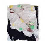 Pilota de vara, matlasata - Fleece, cu 2 fete, 150 g/mp, umplutura fibre naturale, Black Butterfly 2 - imagine 4