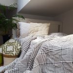 Pilota de vara, matlasata - Fleece, cu 2 fete, 150 g/mp, umplutura fibre naturale, Geometric - imagine 3