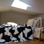 Pilota de vara, matlasata - Fleece, cu 2 fete, 150 g/mp, umplutura fibre naturale, Black Butterfly 1