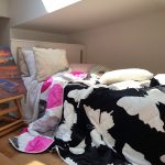 Pilota de vara, matlasata - Fleece, cu 2 fete, 150 g/mp, umplutura fibre naturale, Black Butterfly 1 - imagine 2