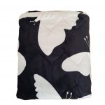 Pilota de vara, matlasata - Fleece, cu 2 fete, 150 g/mp, umplutura fibre naturale, Black Butterfly 2 - imagine 6