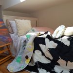 Pilota de vara, matlasata - Fleece, cu 2 fete, 150 g/mp, umplutura fibre naturale, Black Butterfly 2