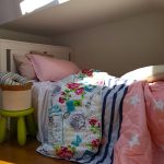 Pilota de vara, matlasata - cu 2 fete, 150 gr/mp, imprimata, umplutura puf siliconizat, Stars - imagine 2