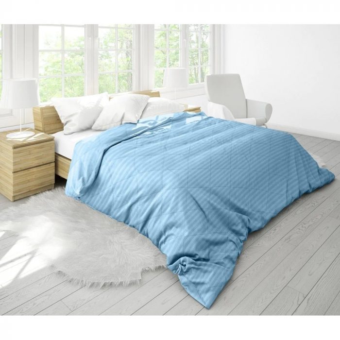 Pilota de iarna calduroasa cu umplutura fibra de bambus – 2200gr – 200x220cm, Albastru - imagine 4