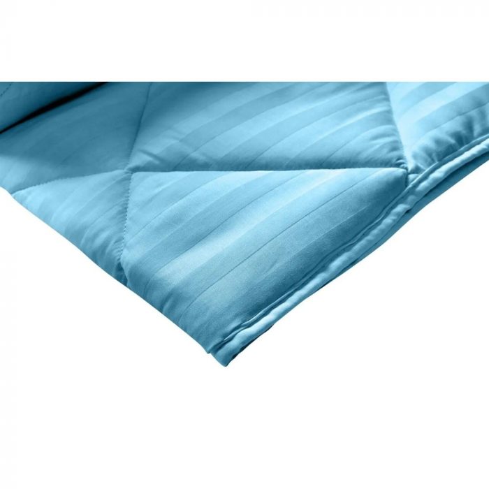 Pilota de iarna calduroasa cu umplutura fibra de bambus – 2200gr – 200x220cm, Albastru - imagine 5