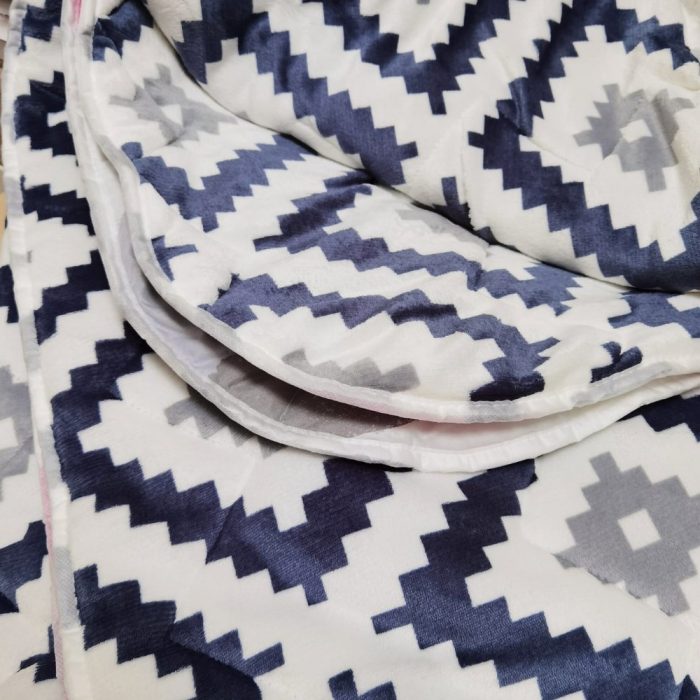 Pilota matlasata, cocolino, 575gr/mp, 180x200 cm, model zigzag - imagine 4