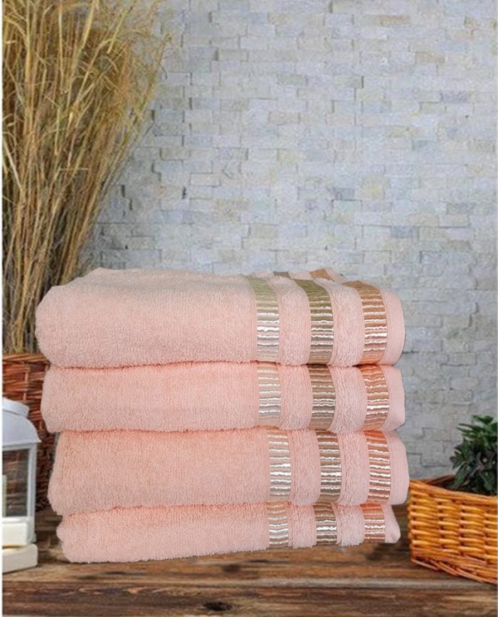 Prosop baie pentru maini - Ingie orange - 100% bumbac, 30x50 cm - imagine 3