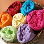 Husa tricot bleu 180x200 cm - imagine 2