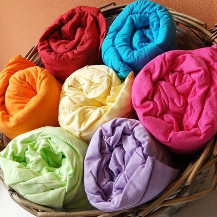 Husa tricot bleu 180x200 cm - imagine 2