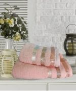 Prosop baie pentru maini - Ingie orange - 100% bumbac, 30x50 cm - imagine 2