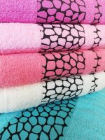 Set 5 prosoape baie multicolor 100% bumbac ,50x90cm  - Roxanne - imagine 2