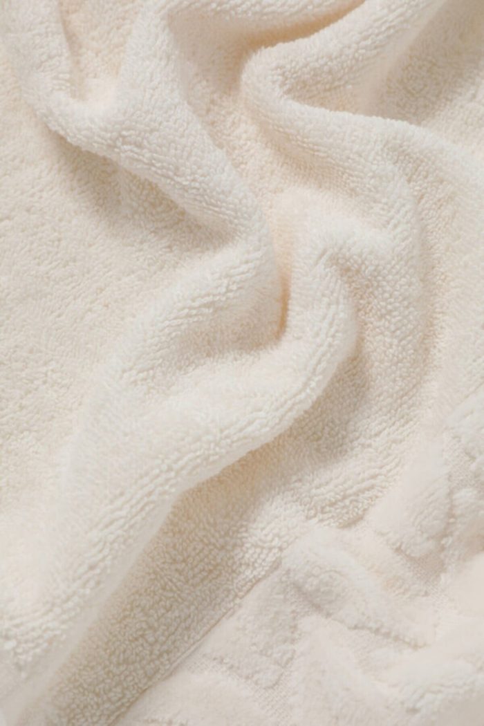 Set 2 prosoape baie Yvoire,100% bumbac ,50x90cm  - Pearl - imagine 3