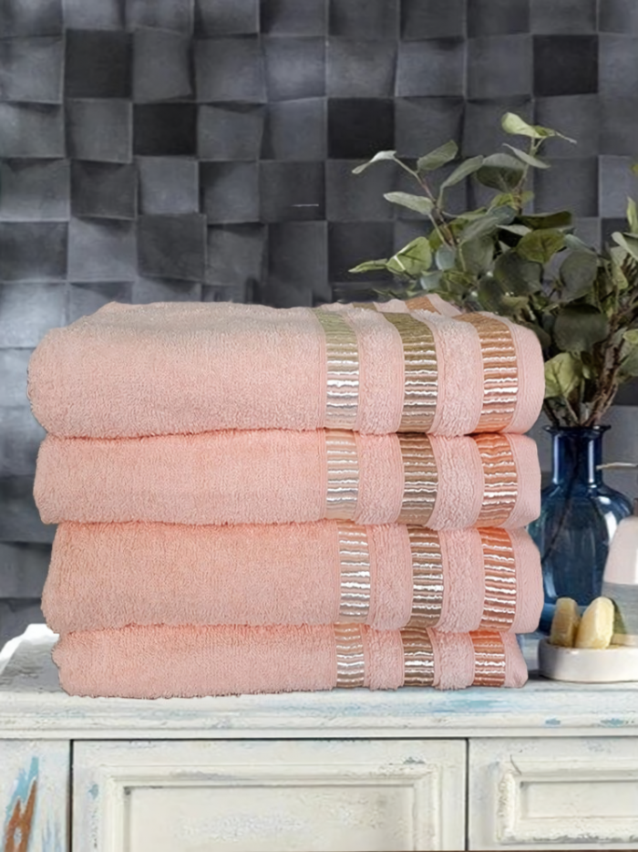 Prosop baie pentru maini - Ingie orange - 100% bumbac, 30x50 cm - imagine 5