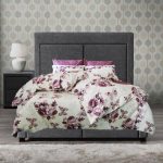 Lenjerie de pat 2 persoane, 60% bumbac, 40% poliester, ranforce La-VIVA, decor floral 13