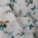 Lenjerie de pat 2 persoane, 60% bumbac, 40% poliester, ranforce La-VIVA, decor floral 03