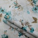 Lenjerie de pat 2 persoane, 60% bumbac, 40% poliester, ranforce La-VIVA, decor floral 03 - imagine 3