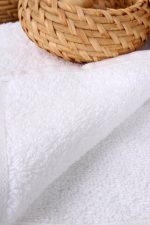 Prosop jacquard - Hotel, fara model - 70x140 cm - 100% bumbac, 600 g/mp, alb - imagine 6