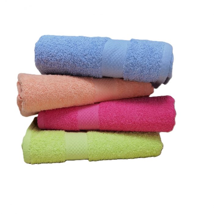 Pachet promo - 4 prosoape de baie, uni pastel, 100% bumbac - 50x90 cm - multicolor - imagine 5