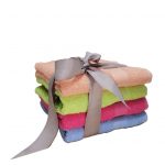 Pachet promo - 4 prosoape de baie, uni pastel, 100% bumbac - 50x90 cm - multicolor - imagine 8