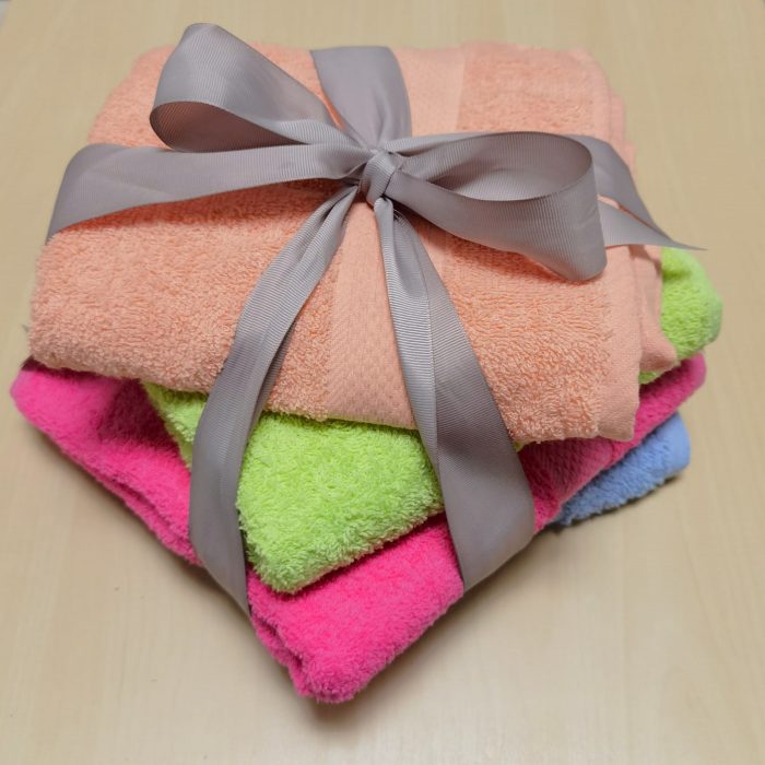 Pachet promo - 4 prosoape de baie, uni pastel, 100% bumbac - 50x90 cm - multicolor - imagine 6