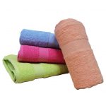 Pachet promo - 4 prosoape de baie, uni pastel, 100% bumbac - 50x90 cm - multicolor - imagine 4