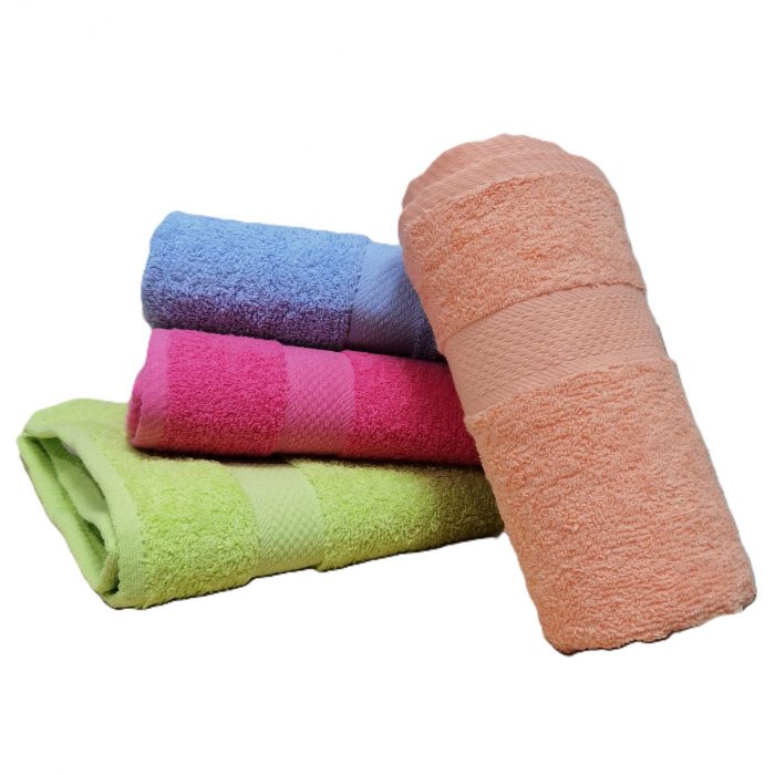 Pachet promo - 4 prosoape de baie, uni pastel, 100% bumbac - 50x90 cm - multicolor - imagine 4