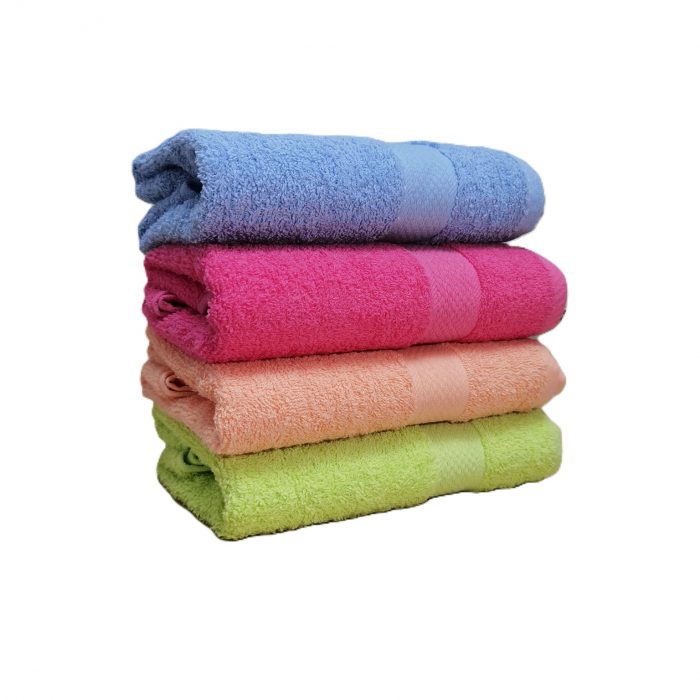 Pachet promo - 4 prosoape de baie, uni pastel, 100% bumbac - 50x90 cm - multicolor - imagine 3