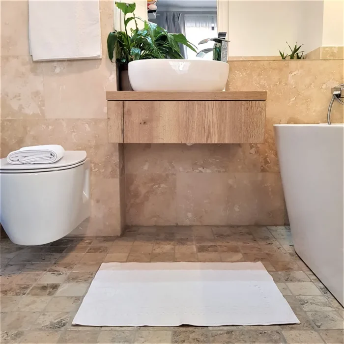 Prosop alb bumbac 100% Helena Collection, dimensiune 50x70 cm (pentru picioare) - imagine 2